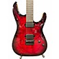 Used Schecter Guitar Research CR-6 Red to Black Fade Solid Body Electric Guitar
