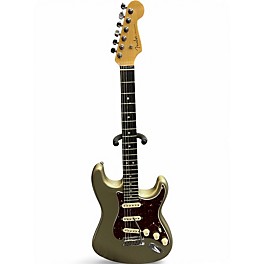 Used Fender American Elite Stratocaster Champagne Solid Body Electric Guitar