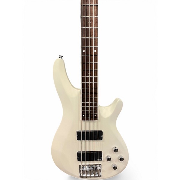 Used Schecter Guitar Research C-5 Alpine White Electric Bass Guitar