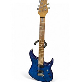 Used Sterling by Music Man JP150 Blue Solid Body Electric Guitar