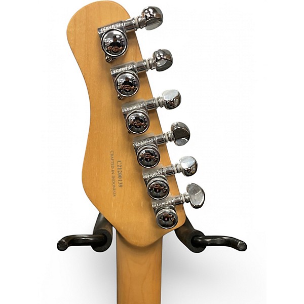 Used Michael Kelly 1965 Custom Collection Double Cut Striped Ebony Solid Body Electric Guitar