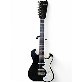 Vintage 1963 Silvertone 1449 WITH AMP IN CASE BLACK SPARKLE Solid Body Electric Guitar