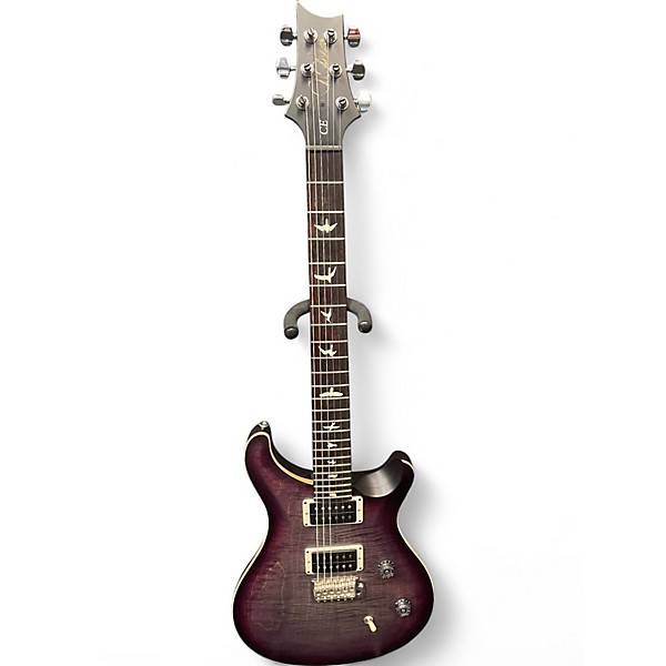 Used 2023 PRS CE24 Nitro Satin Faded Grey Black Purple Burst Solid Body Electric Guitar,Specials : American Fashion Style Bags On Sale