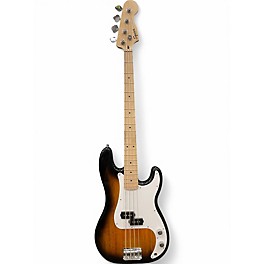 Used Squier Precision Bass 2 Color Sunburst Electric Bass Guitar