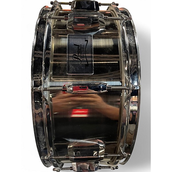 Used Pearl 14X5.5 Modern Utility Steel Snare Chrome Drum