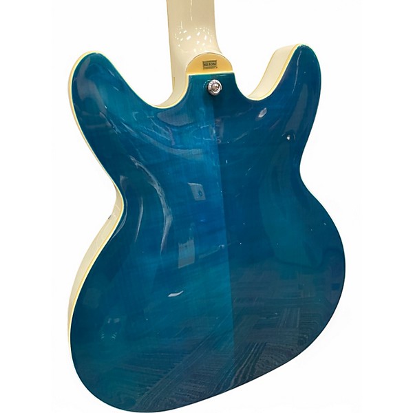 Used Hagstrom Viking Deluxe CLOUDY SEAS Hollow Body Electric Guitar