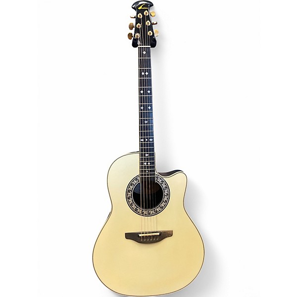Used Ovation Legend Natural Acoustic Electric Guitar
