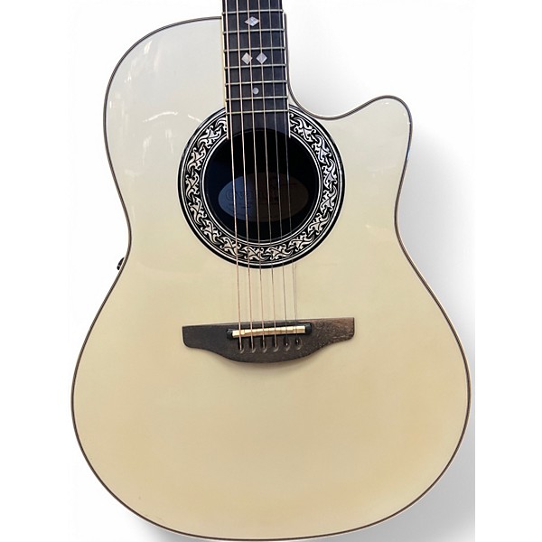 Used Ovation Legend Natural Acoustic Electric Guitar