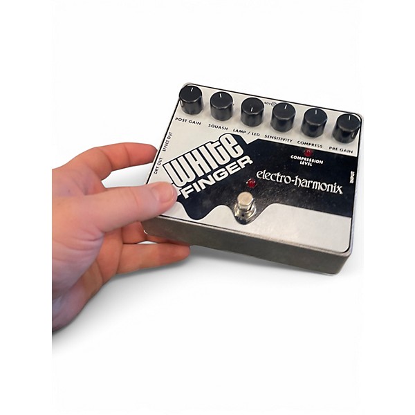 Used Electro-Harmonix White Finger Compressor Effect Pedal
