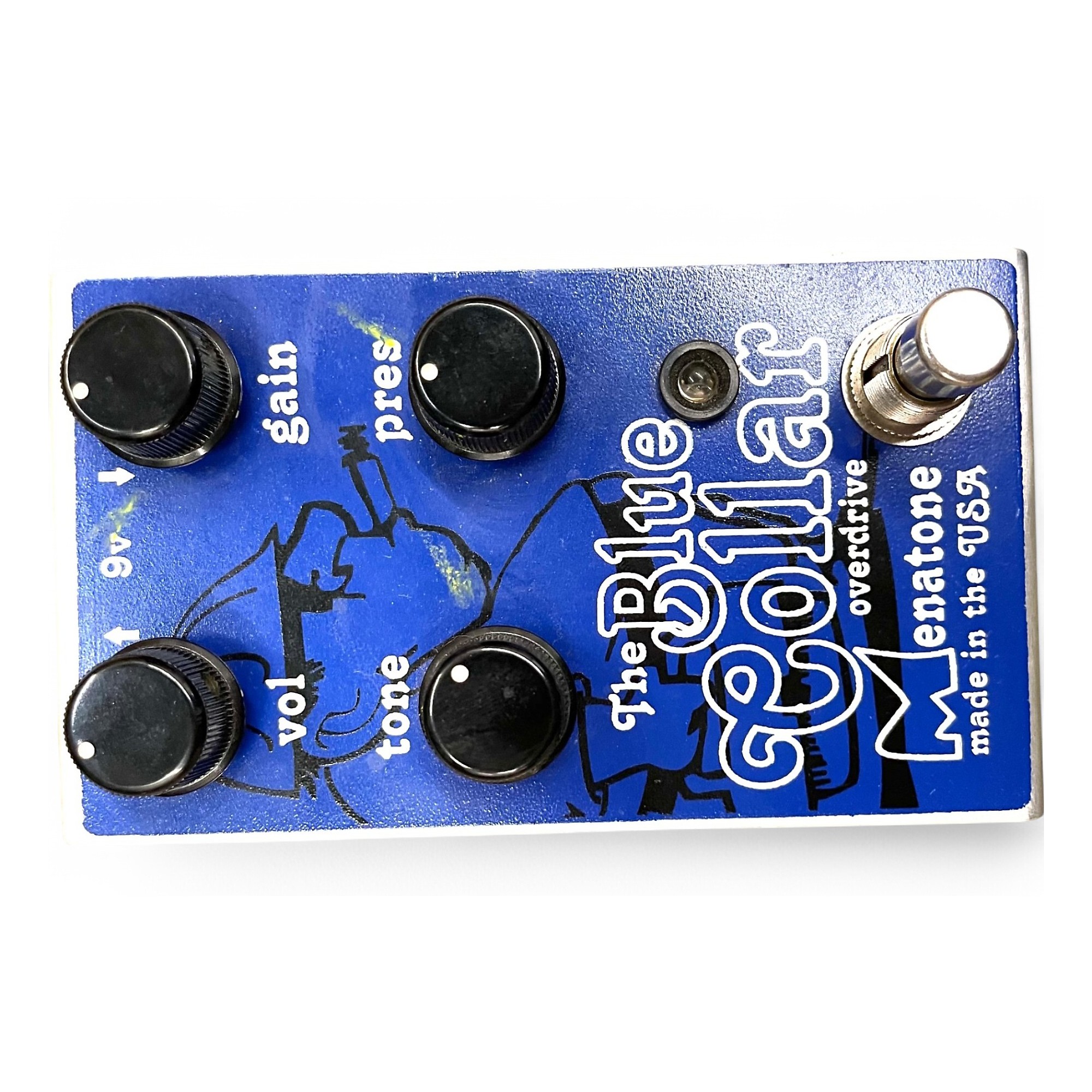 Used Menatone The Blue Collar Overdrive Effect Pedal | Guitar Center