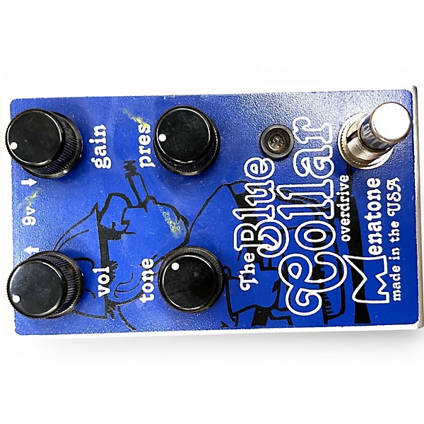 Used Menatone The Blue Collar Overdrive Effect Pedal
