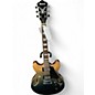 Used Ibanez AS73 Artcore Transparent Indigo Fade Hollow Body Electric Guitar