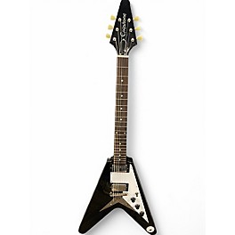 Used Epiphone fLYING v BLACK Solid Body Electric Guitar