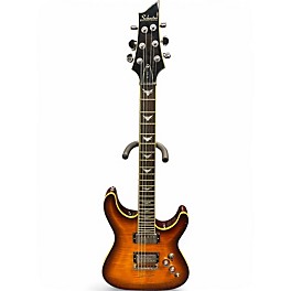 Used Schecter Guitar Research C1 Plus Brown Sunburst Solid Body Electric Guitar
