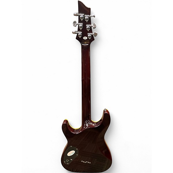Used Schecter Guitar Research C1 Plus Brown Sunburst Solid Body Electric Guitar