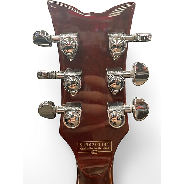 Used Schecter Guitar Research Corsair Worn Cherry Hollow Body Electric Guitar