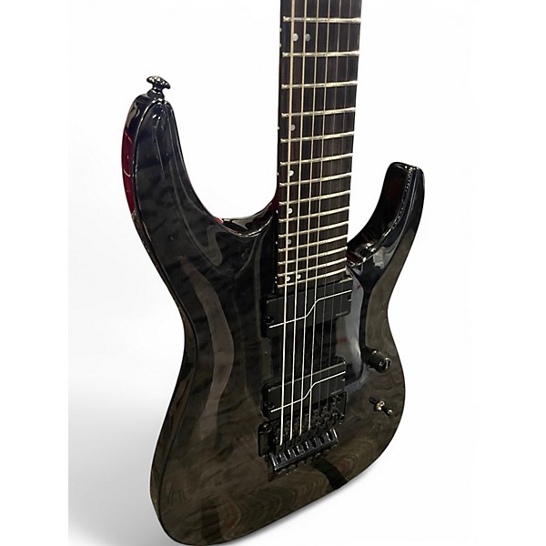 Used ESP LTD BUZ7 BUZ MCGRATH Trans Black Solid Body Electric Guitar