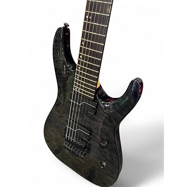 Used ESP LTD BUZ7 BUZ MCGRATH Trans Black Solid Body Electric Guitar