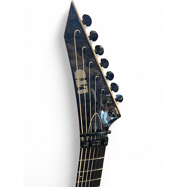 Used ESP LTD BUZ7 BUZ MCGRATH Trans Black Solid Body Electric Guitar