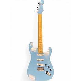 Used Fender AERODYNE STRATOCASTER Blue Solid Body Electric Guitar