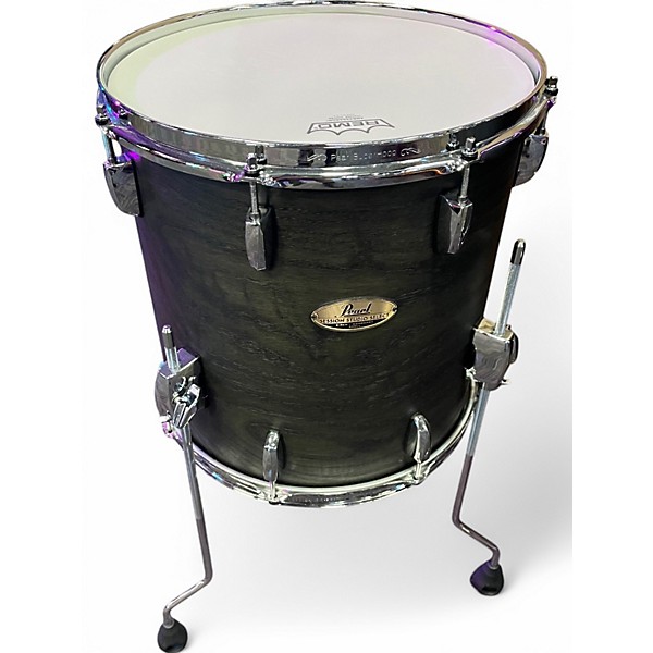 Used Pearl 5 Piece Session Studio Select Black Satin Ash Drum Kit