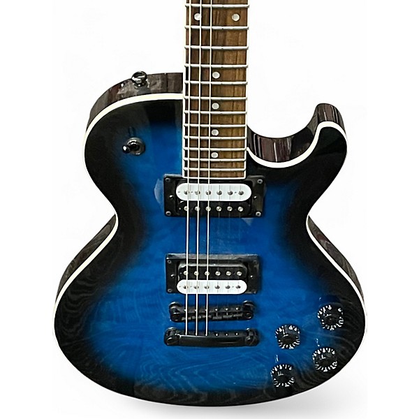 Used Dean Thoroughbred Blue Solid Body Electric Guitar