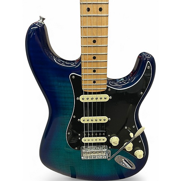 Used Fender Player Plus Stratocaster Blue Burst Solid Body Electric Guitar