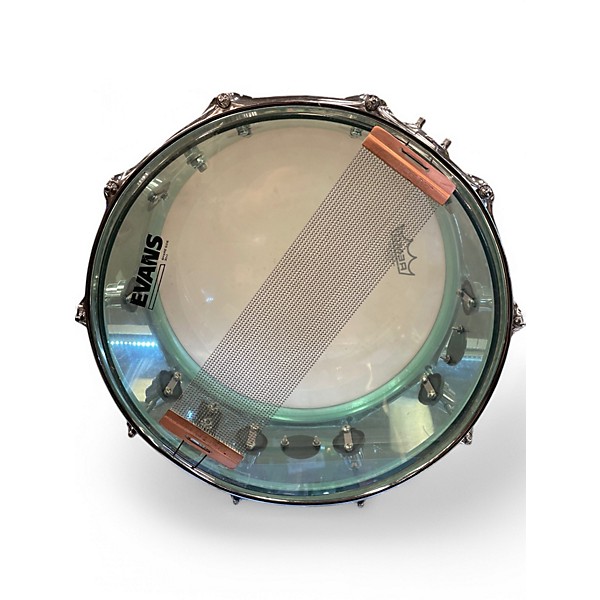 Used DW 14X6.5 Design Series Acrylic Snare SEA GLASS Drum