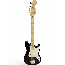Used Squier Bronco Black Electric Bass Guitar