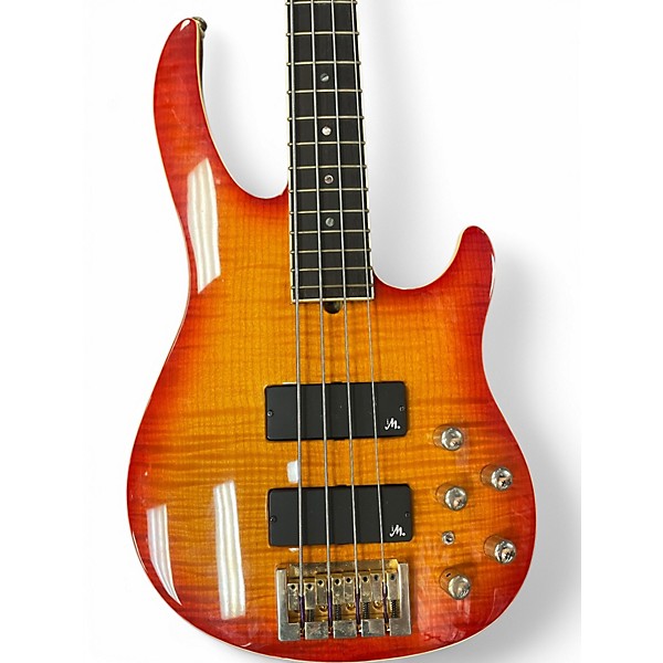 Used Brian Moore Guitars i4 i200 series Cherry Sunburst Electric Bass Guitar