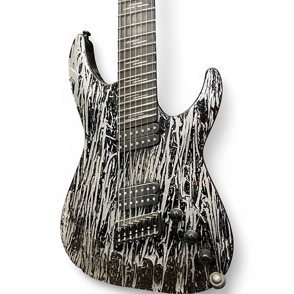 Used Schecter Guitar Research C7 Silver Mountain Silver Mountain Solid Body Electric Guitar