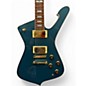 Used Ibanez IC420 Ice Blue Metallic Hollow Body Electric Guitar