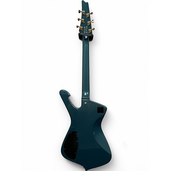 Used Ibanez IC420 Ice Blue Metallic Hollow Body Electric Guitar