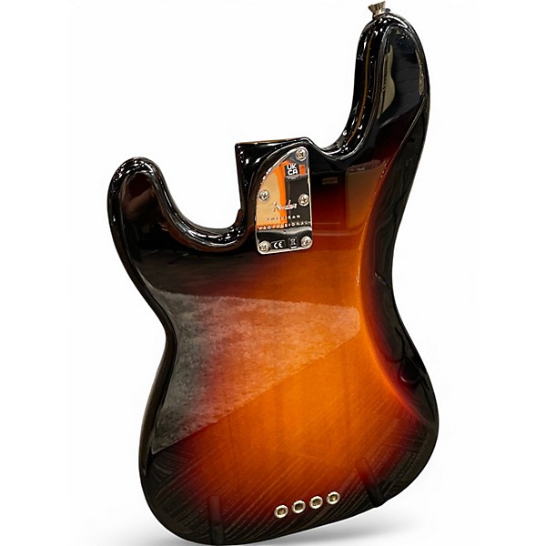 Used 2023 Fender American Professional II Precision Bass 2 Tone Sunburst Electric Bass Guitar