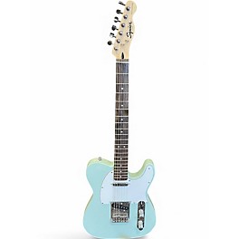 Used Squier Bullet Telecaster green Solid Body Electric Guitar