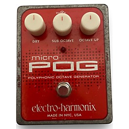 Used Electro-Harmonix Micro Pog Polyphonic Octave Generator Effect Pedal