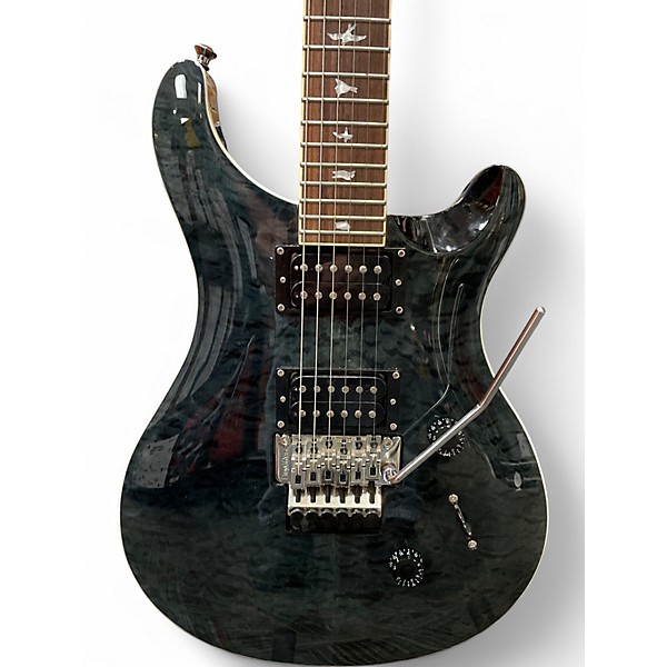 Used PRS SE Custom 24 FR Trans Charcoal Solid Body Electric Guitar