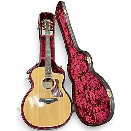 Used Taylor 214CE Deluxe Natural Acoustic Electric Guitar