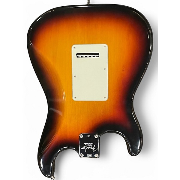 Used 2000s Fender America Stratocaster 3 Color Sunburst Solid Body Electric Guitar