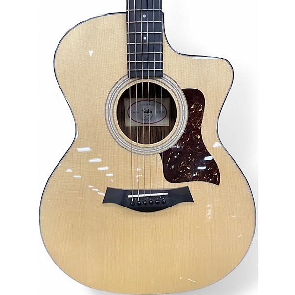 Used Taylor 214CE PLUS Natural Acoustic Electric Guitar