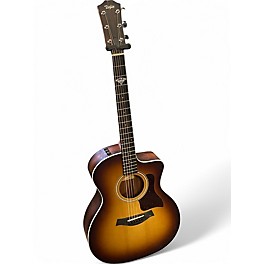 Used Taylor 214CE Koa 2 Tone Sunburst Acoustic Electric Guitar