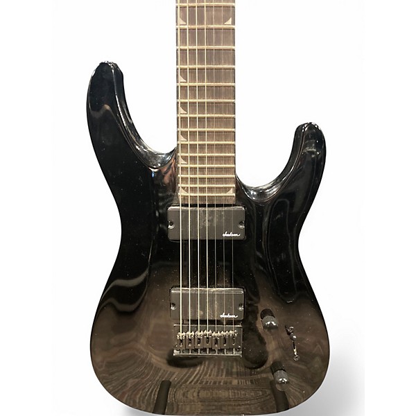 Used Jackson JS22-7 Dinky 7 String Black Solid Body Electric Guitar