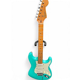 Used Squier 40th Anniversary Stratocaster Satin Seafoam Solid Body Electric Guitar