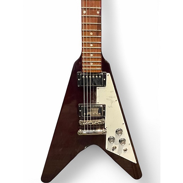 Used Gibson Flying V Wine Red Solid Body Electric Guitar
