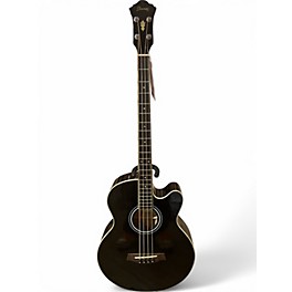 Used Ibanez AEB5E Black Acoustic Bass Guitar
