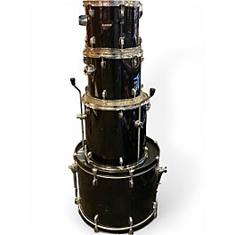 Used Ludwig 4 Piece Accent CS Black Drum Kit