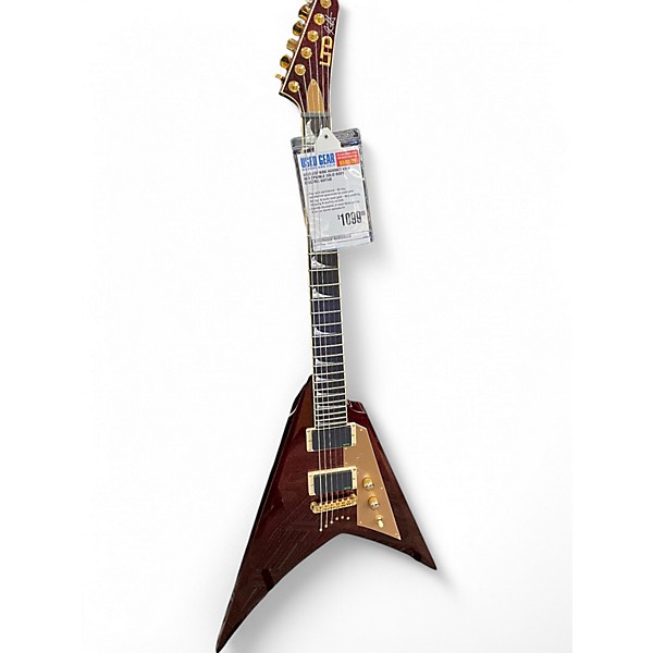 Used ESP KIRK HAMMET KH-V RED SPARKLE Solid Body Electric Guitar,New Products : American Fashion Style Bags On Sale