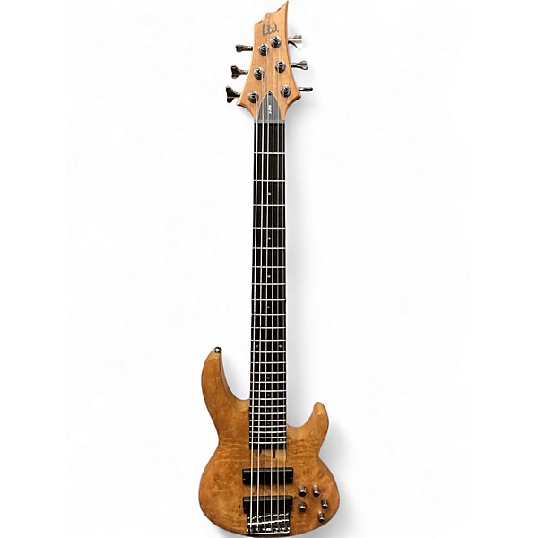 Used ESP B206 6 String Natural Electric Bass Guitar