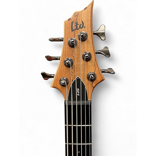 Used ESP B206 6 String Natural Electric Bass Guitar