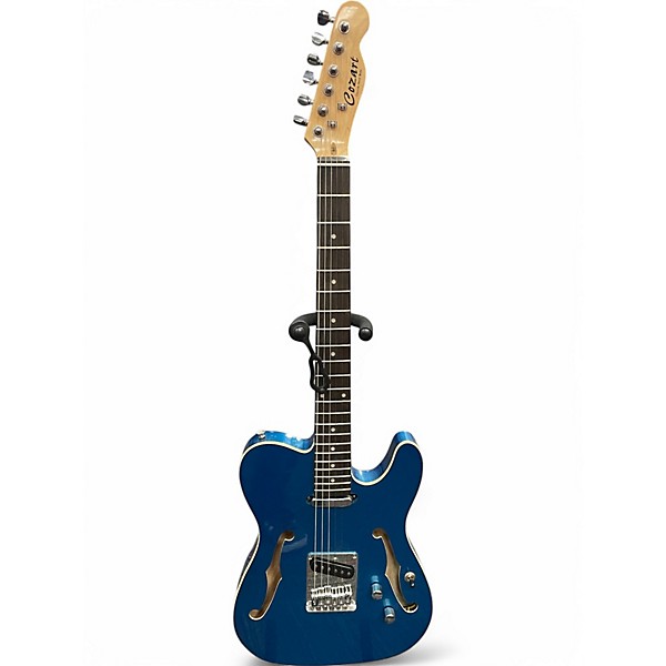 Used Cozart thinline stl012fh Ice Blue Metallic Solid Body Electric Guitar,New Products : American Fashion Style Bags On Sale